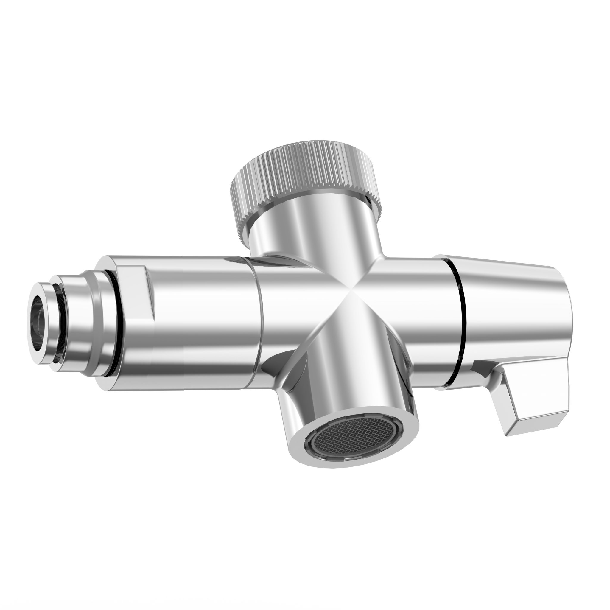 Aquaus Faucet Diverter Valve W/ PushIn Fitting For Polymer Hose